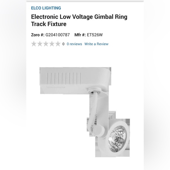 COPY - NIB Elco ET526 white track lighting - have total of 7 available in box - Picture 1 of 4